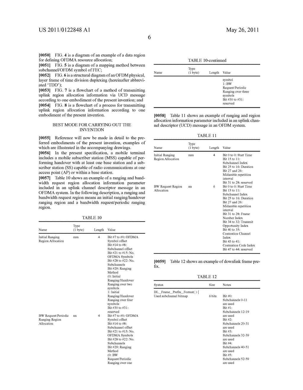 METHOD OF TRANSMITTING AND RECEIVING INFORMATION OF ALLOCATING UPLINK REGION IN BROADBAND WIRELESS ACCESS SYSTEM - diagram, schematic, and image 14