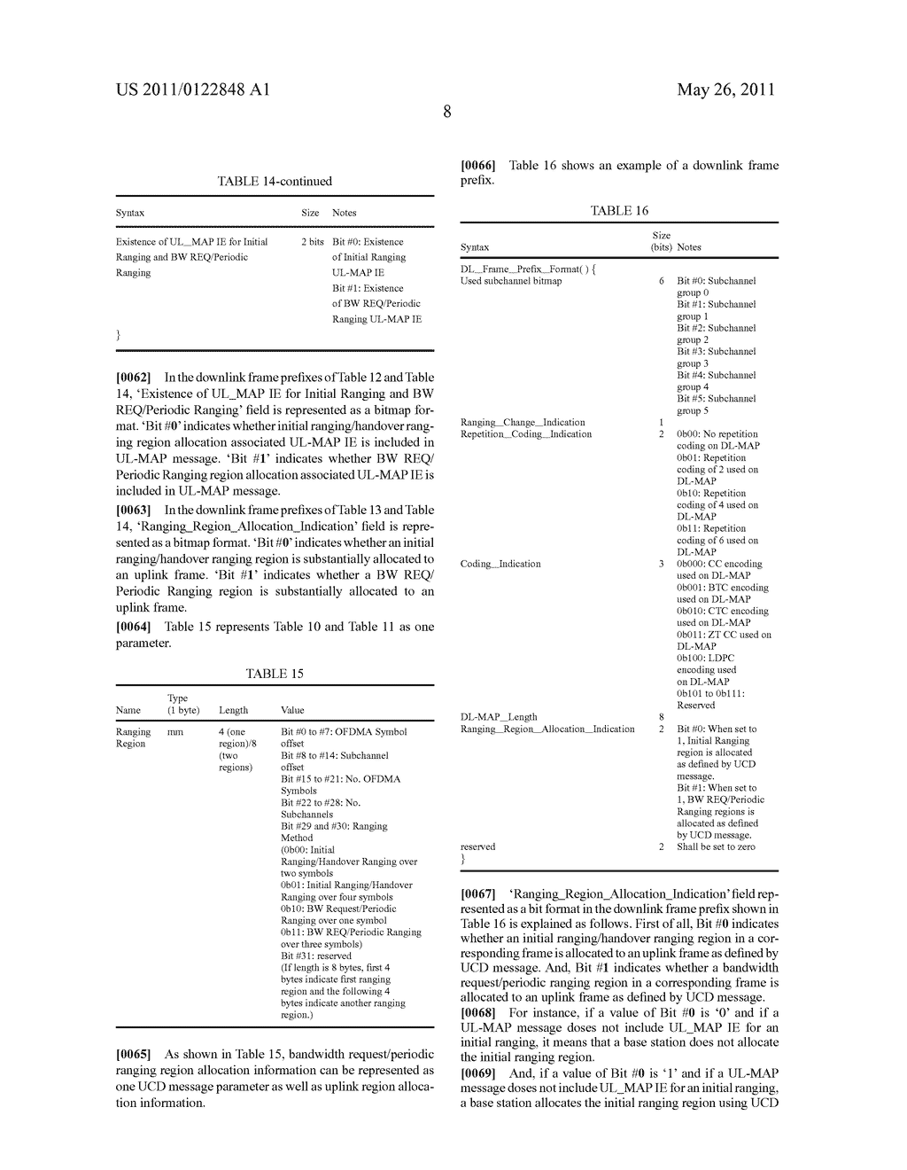 METHOD OF TRANSMITTING AND RECEIVING INFORMATION OF ALLOCATING UPLINK REGION IN BROADBAND WIRELESS ACCESS SYSTEM - diagram, schematic, and image 16