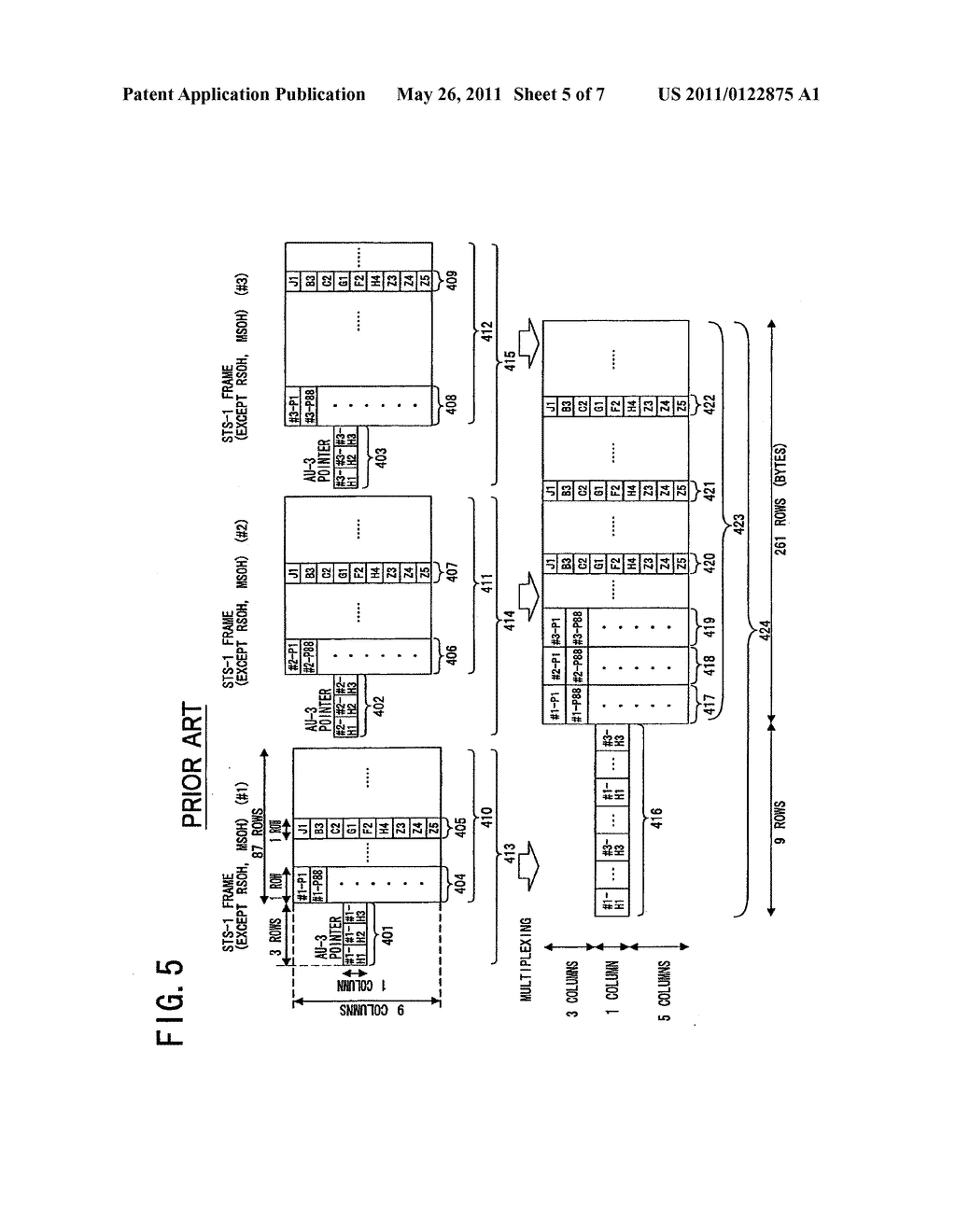 STS FRAME-ATM CELL CIRCUIT EMULATION APPARATUS AND FRAME LENGTH COMPENSATION METHOD FOR THE SAME - diagram, schematic, and image 06