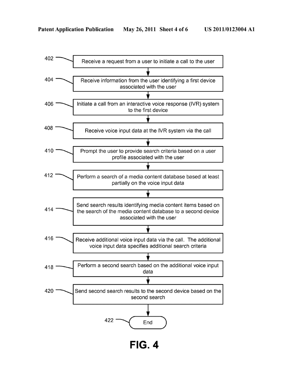 System and Method to Search a Media Content Database Based on Voice Input Data - diagram, schematic, and image 05