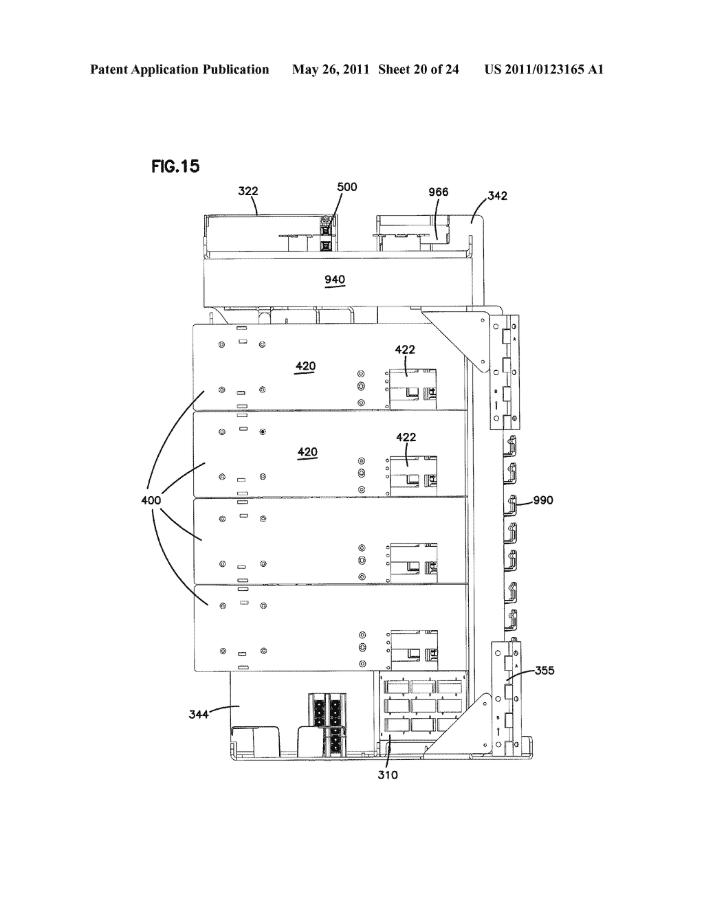 FIBER DISTRIBUTION HUB WITH SWING FRAME AND MODULAR TERMINATION PANELS - diagram, schematic, and image 21