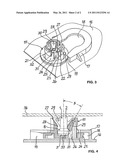 STUD AND FASTENER WITH STUD AND FLEXIBLE CLIP diagram and image