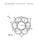 Horizontal axis wind turbine rotor assembly with lifting body rotor blades diagram and image