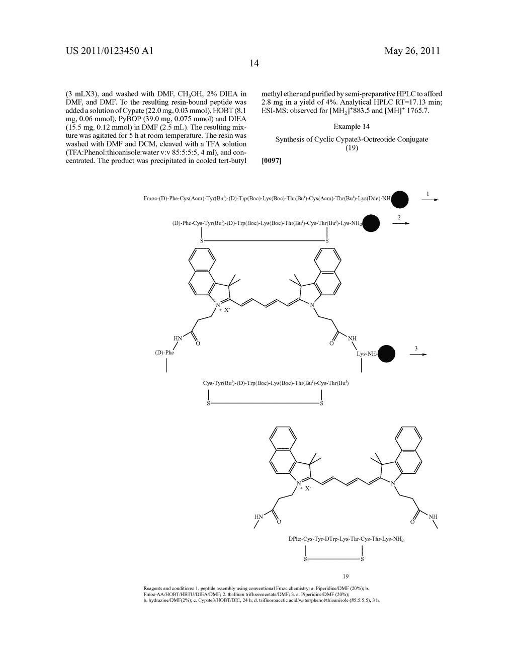 MACROCYCLIC CYANINE AND INDOCYANINE BIOCONJUGATES PROVIDE IMPROVED BIOMEDICAL APPLICATION - diagram, schematic, and image 29