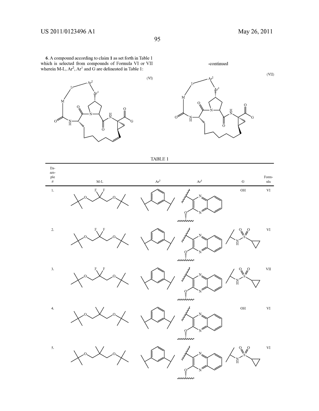 BISMACROCYCLIC COMPOUNDS AS HEPATITIS C VIRUS INHIBITORS - diagram, schematic, and image 96