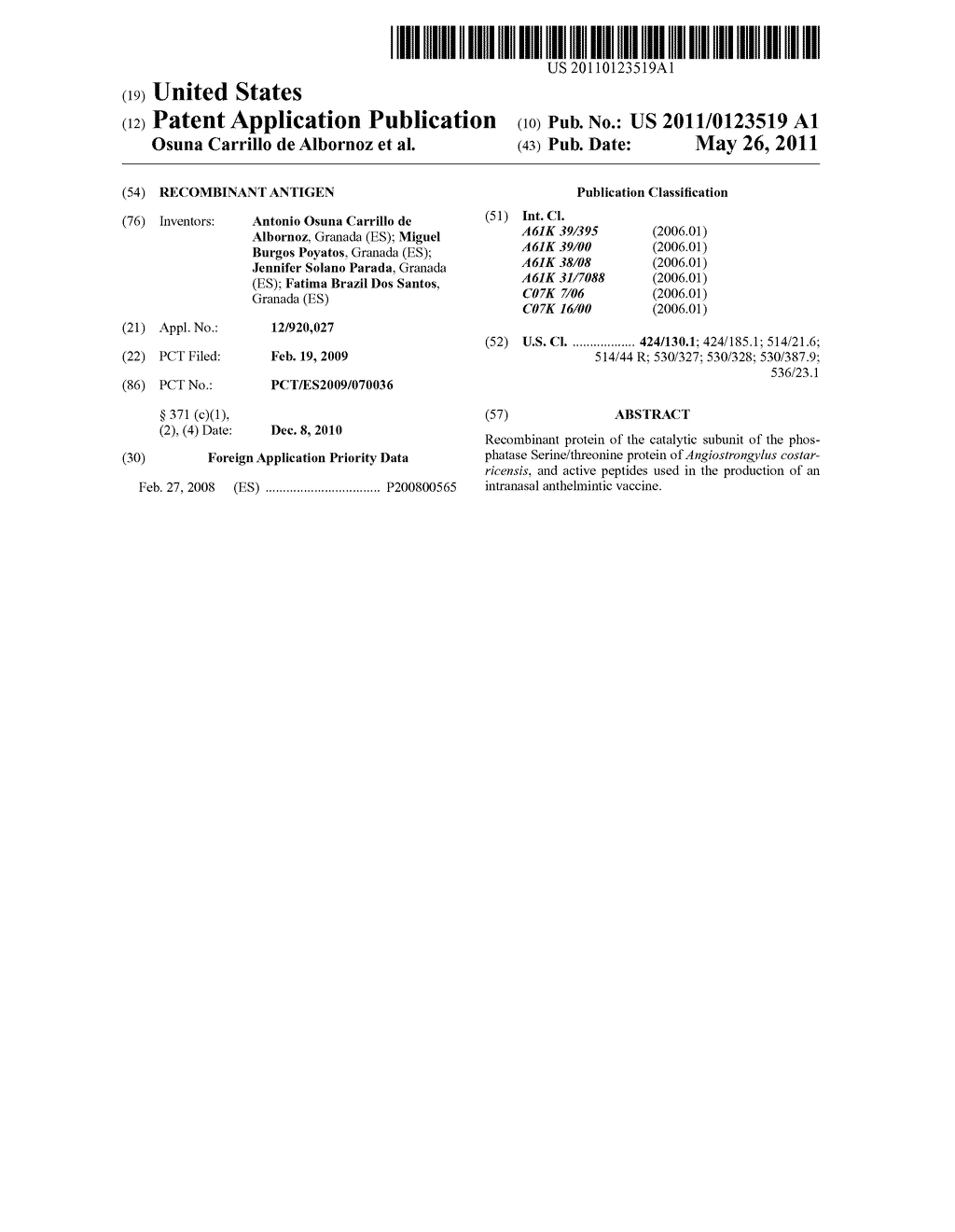 RECOMBINANT ANTIGEN - diagram, schematic, and image 01