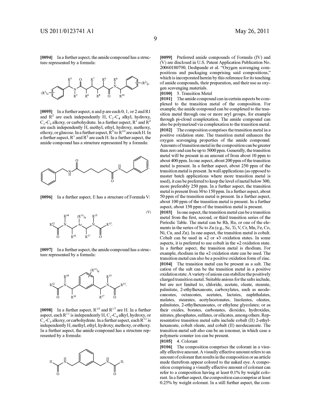 COLORANT COMPATIBLE OXYGEN SCAVENGING POLYMER COMPOSITIONS AND ARTICLES MADE FROM SAME - diagram, schematic, and image 15