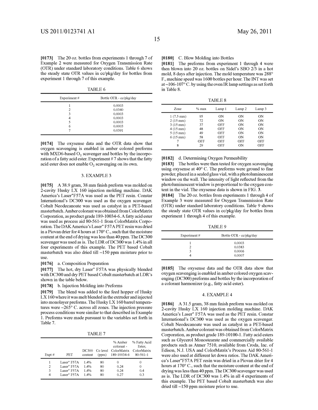 COLORANT COMPATIBLE OXYGEN SCAVENGING POLYMER COMPOSITIONS AND ARTICLES MADE FROM SAME - diagram, schematic, and image 21