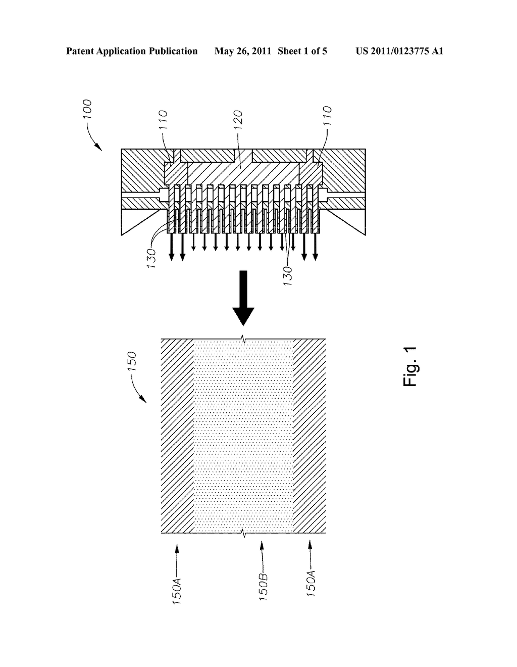 Fabric with Discrete Elastic and Plastic Regions and Method for Making Same - diagram, schematic, and image 02