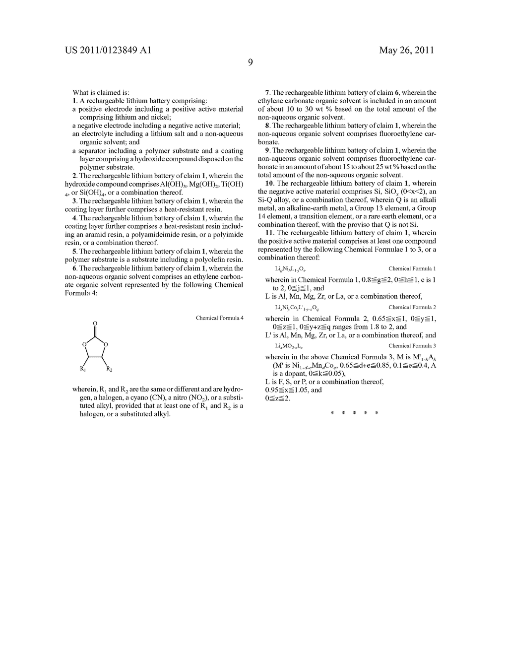 Rechargeable lithium battery - diagram, schematic, and image 11