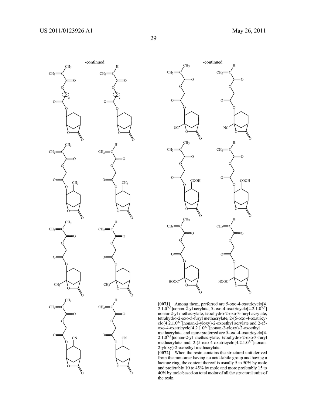 PHOTORESIST COMPOSITION - diagram, schematic, and image 30