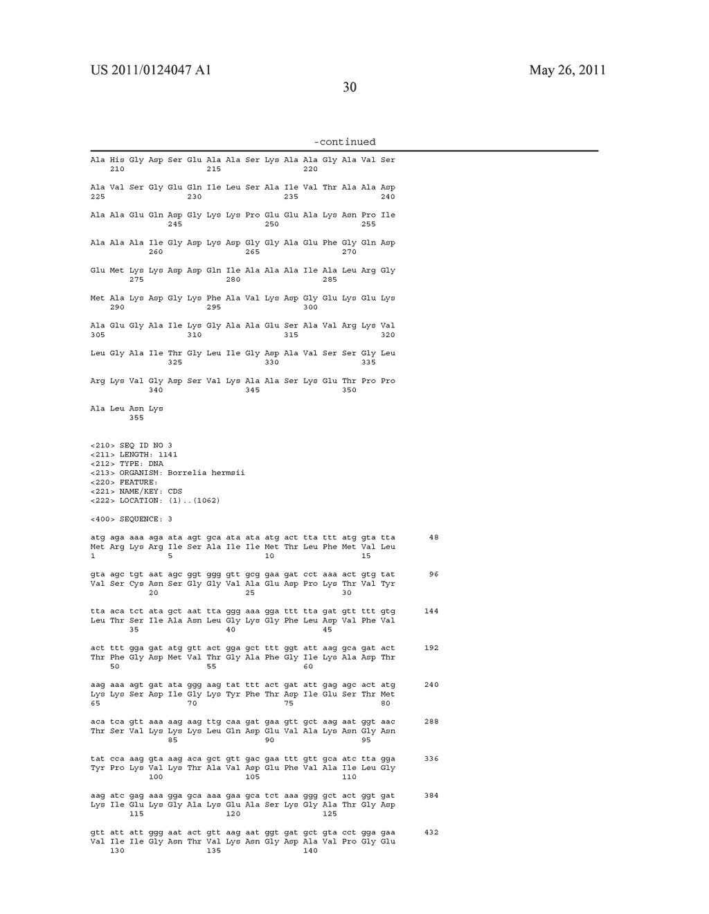 VMP-LIKE SEQUENCES OF PATHOGENIC BORRELIA SPECIES AND STRAINS - diagram, schematic, and image 47