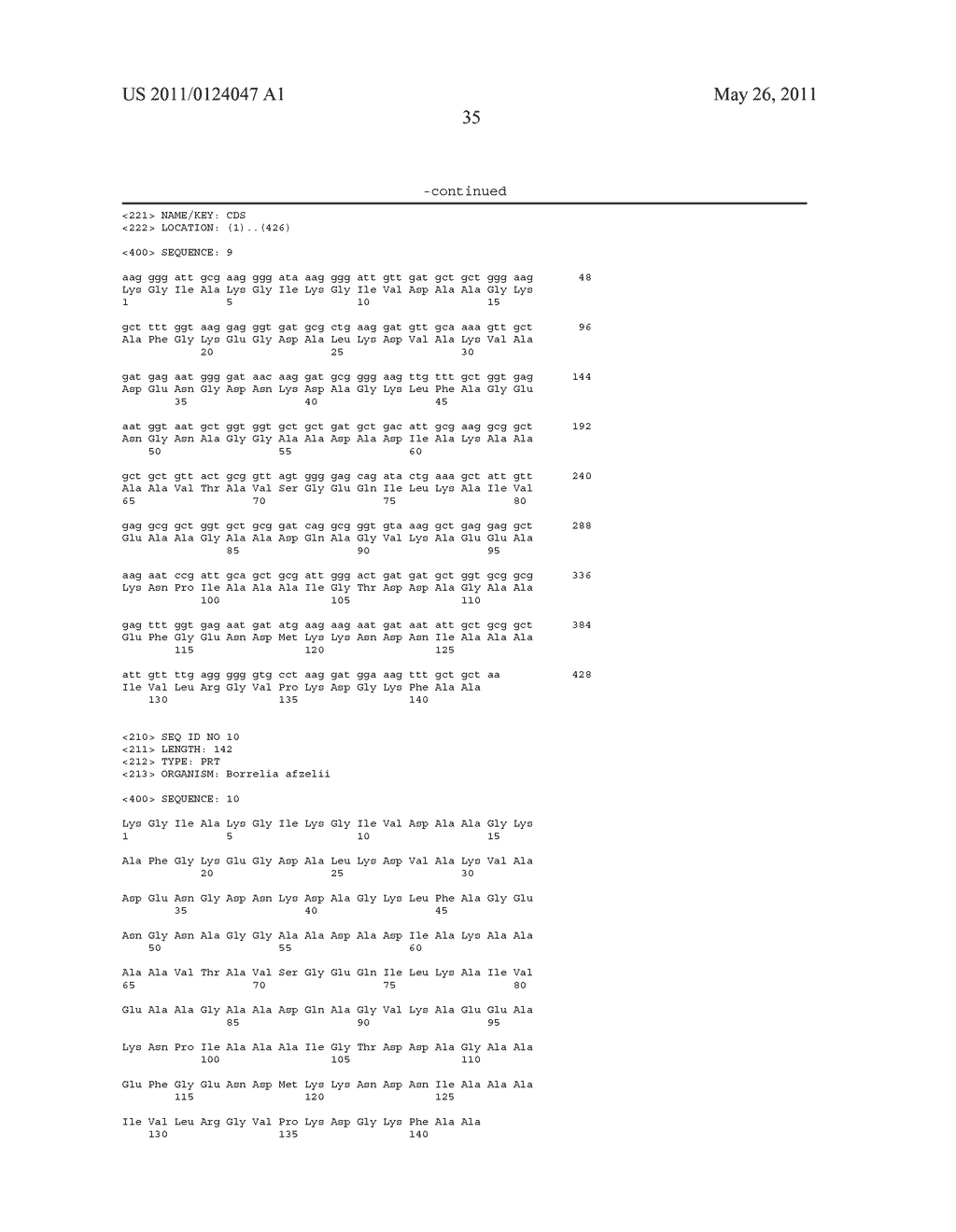 VMP-LIKE SEQUENCES OF PATHOGENIC BORRELIA SPECIES AND STRAINS - diagram, schematic, and image 52