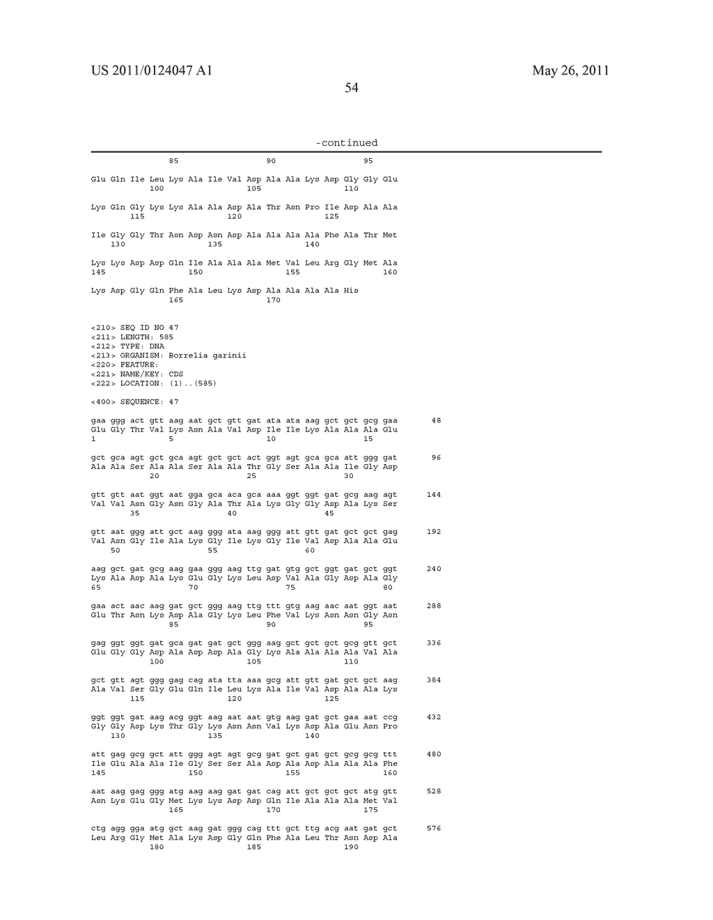 VMP-LIKE SEQUENCES OF PATHOGENIC BORRELIA SPECIES AND STRAINS - diagram, schematic, and image 71