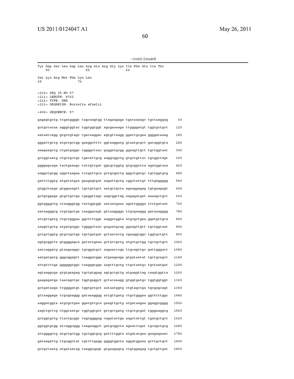 VMP-LIKE SEQUENCES OF PATHOGENIC BORRELIA SPECIES AND STRAINS - diagram, schematic, and image 77