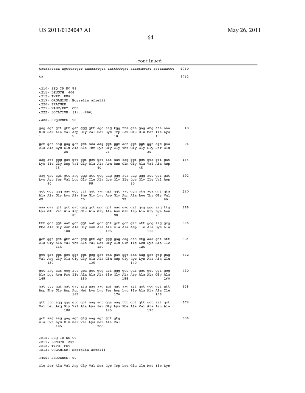 VMP-LIKE SEQUENCES OF PATHOGENIC BORRELIA SPECIES AND STRAINS - diagram, schematic, and image 81