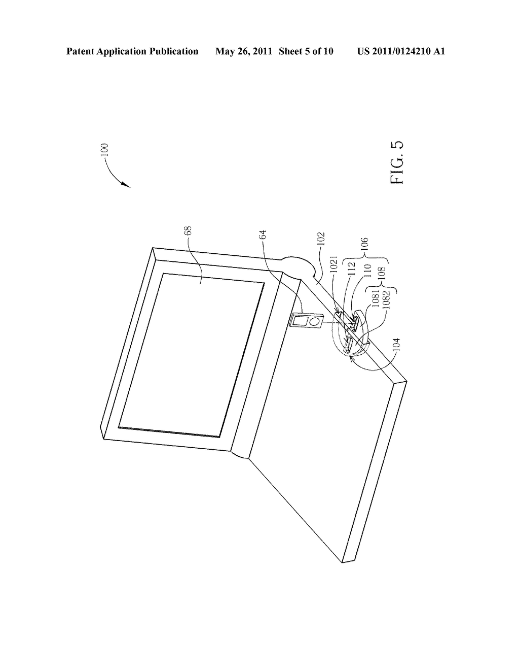 PORTABLE ELECTRONIC DEVICE WITH A ROTARY SIGNAL TRANSMISSION INTERFACE - diagram, schematic, and image 06