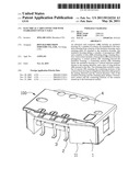 ELECTRICAL CARD CONNECTOR WITH STABILIZED CONTACT TAILS diagram and image