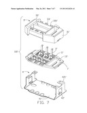 ELECTRICAL CARD CONNECTOR WITH STABILIZED CONTACT TAILS diagram and image