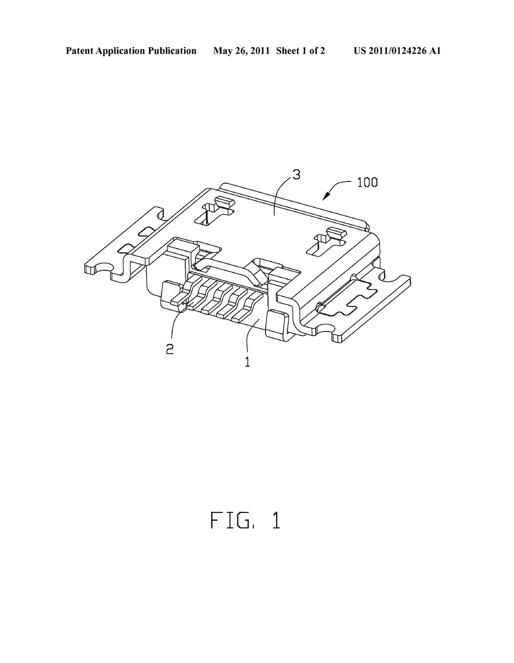 ELECTRICAL CONNECTOR WITH COOPERATING UPPER AND LOWER SHIELD WINGS - diagram, schematic, and image 02