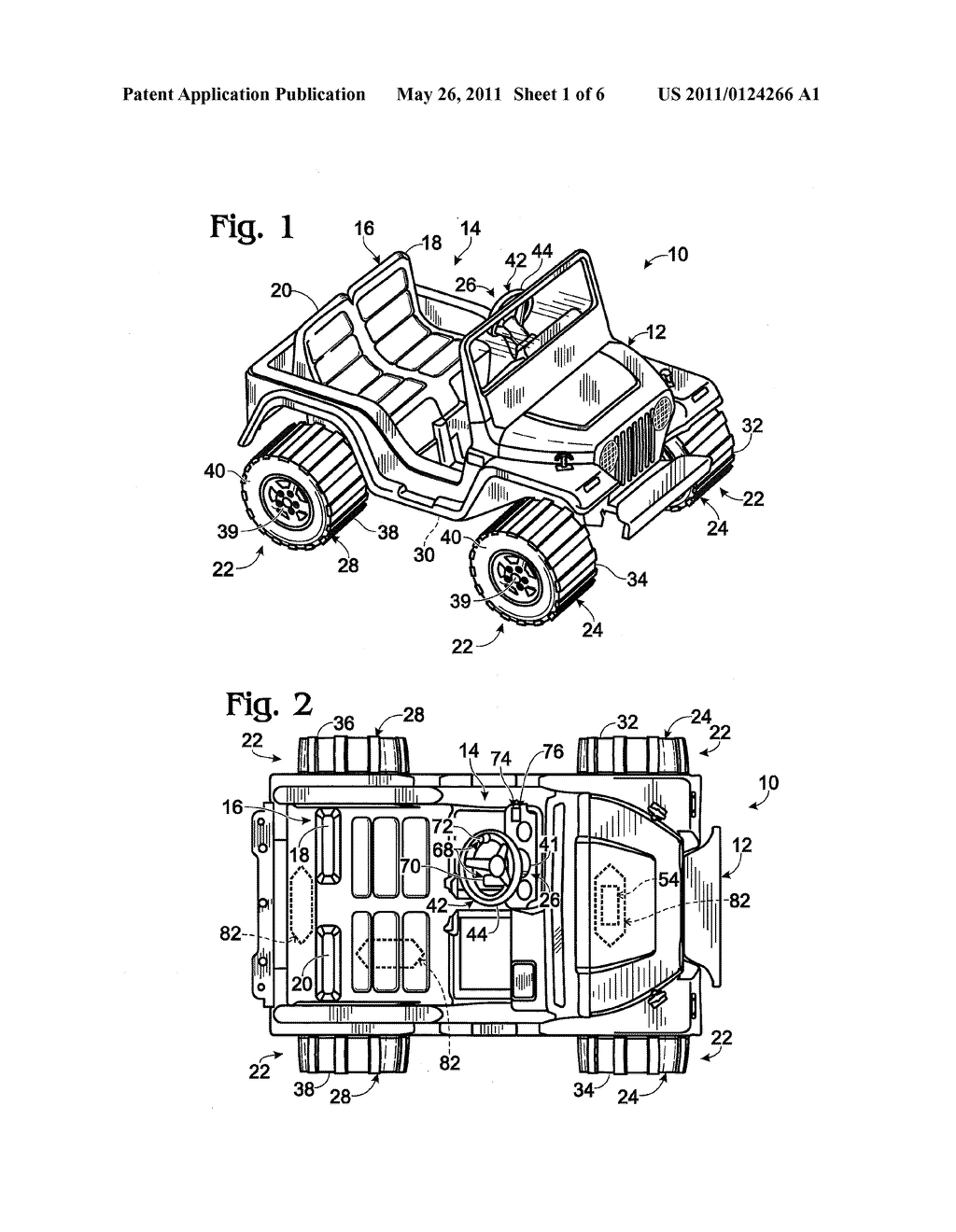 BLOW-MOLDED WHEELS HAVING UNDULATING TREADS, METHODS FOR PRODUCING THE SAME, AND CHILDREN'S RIDE-ON VEHICLES INCLUDING THE SAME - diagram, schematic, and image 02
