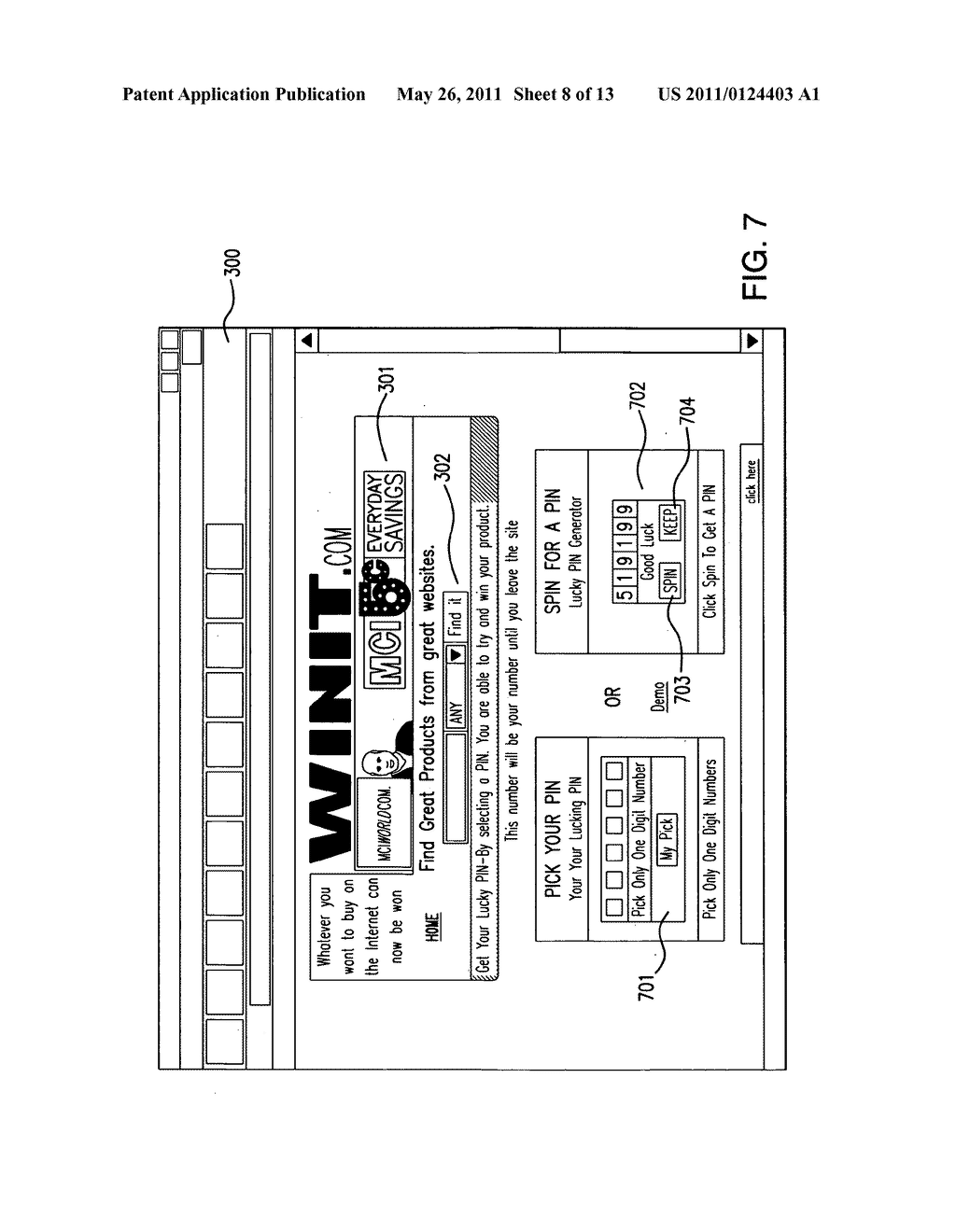 SEARCH ENGINE PROVIDING AN OPTION TO WIN THE ITEM SOUGHT - diagram, schematic, and image 09