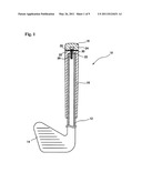 Grip structure with weight and golf club diagram and image