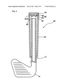 Grip structure with weight and golf club diagram and image