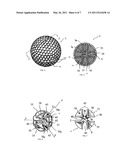 GOLF BALL HAVING VISUALLY ENHANCED NON-UNIFORM THICKNESS INTERMEDIATE LAYER diagram and image