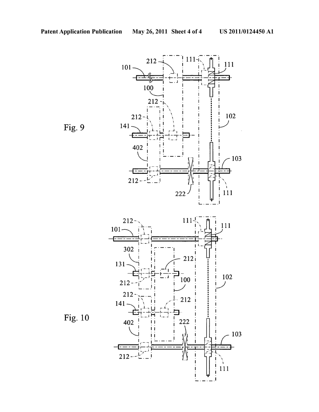 Stepless variable transmission device with parallel low gear wheel group - diagram, schematic, and image 05