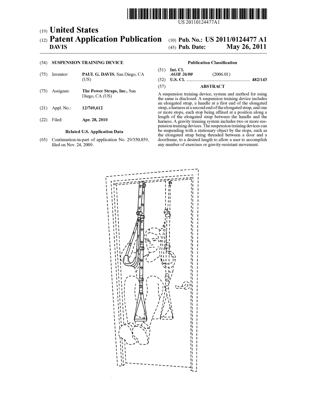 SUSPENSION TRAINING DEVICE - diagram, schematic, and image 01