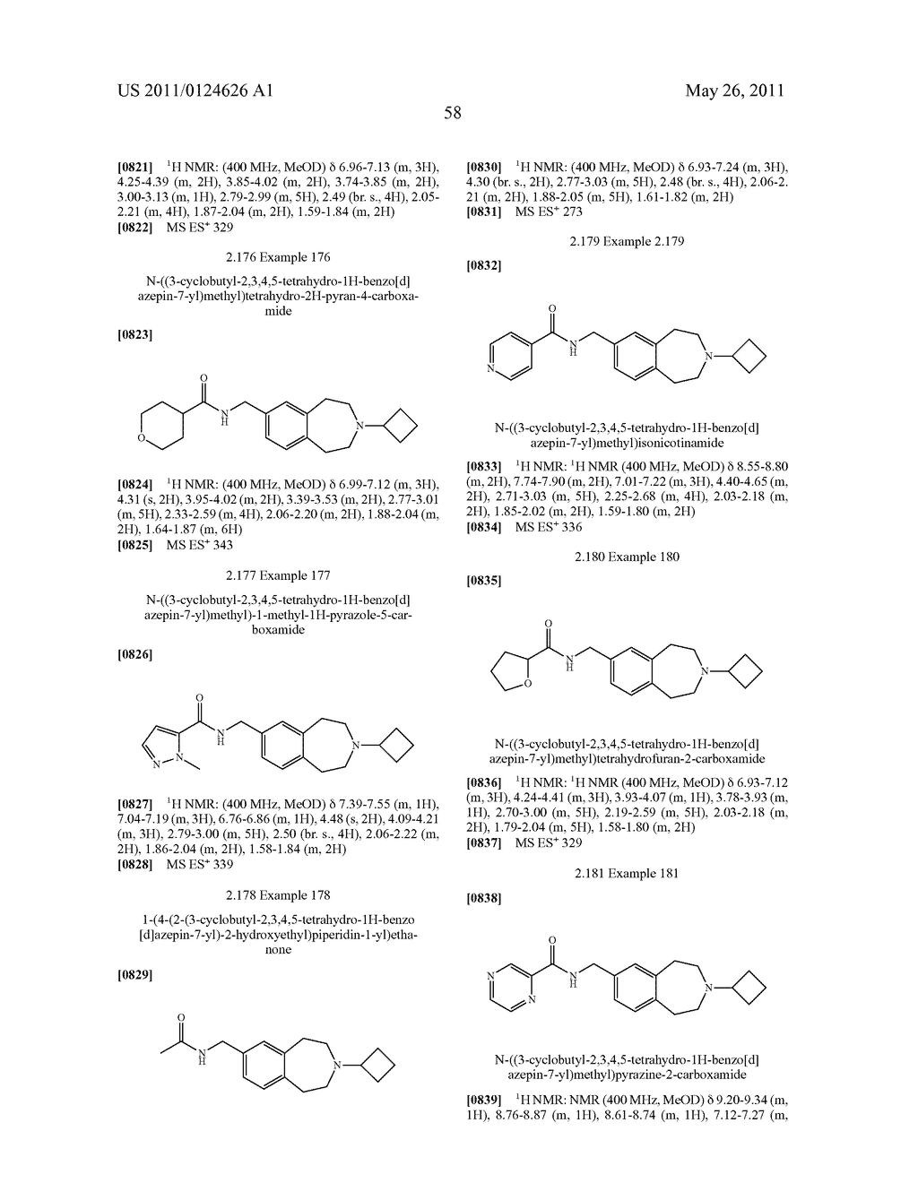 BENZAZEPINE DERIVATIVES AND THEIR USE AS HISTAMINE H3 ANTAGONISTS - diagram, schematic, and image 59