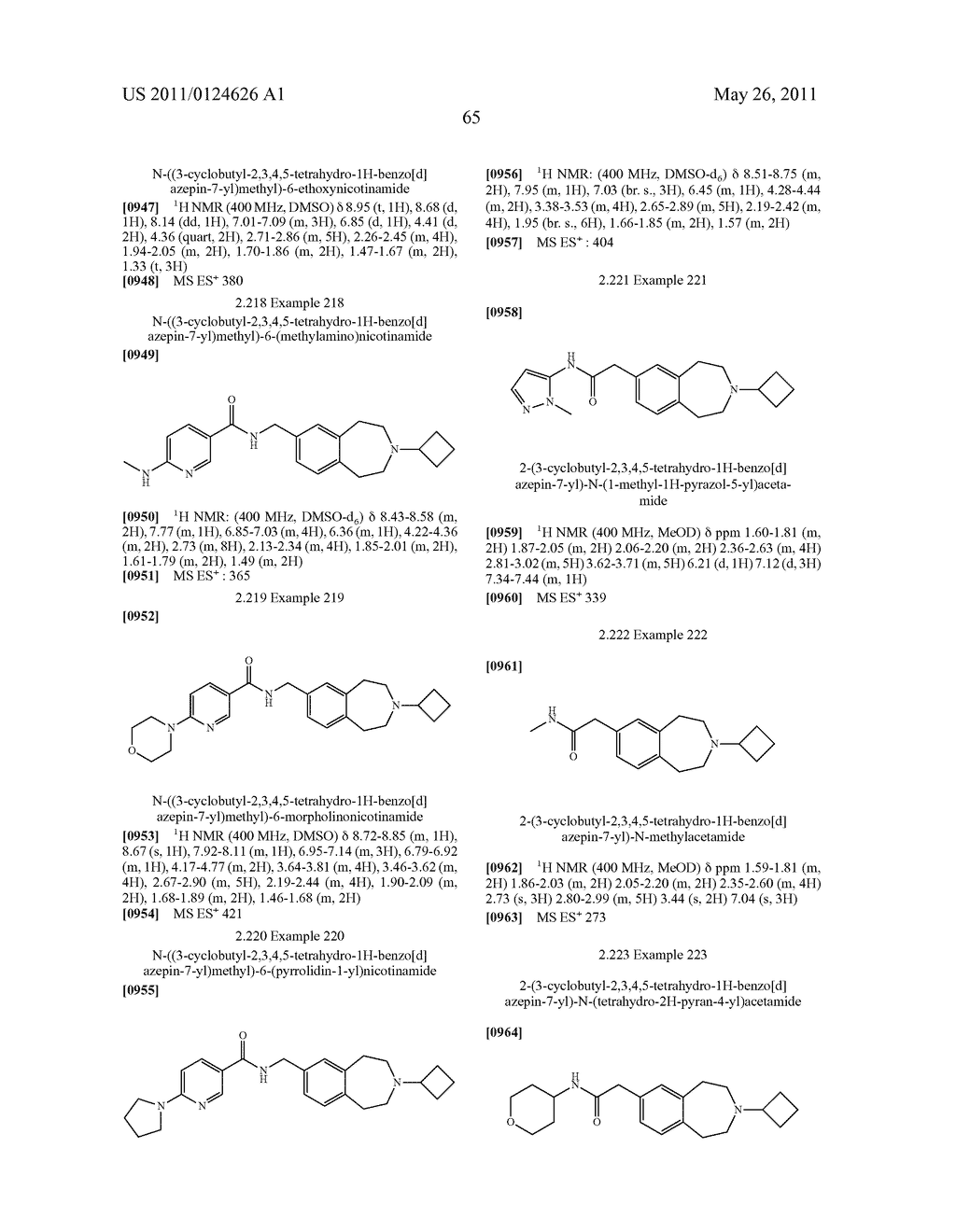 BENZAZEPINE DERIVATIVES AND THEIR USE AS HISTAMINE H3 ANTAGONISTS - diagram, schematic, and image 66