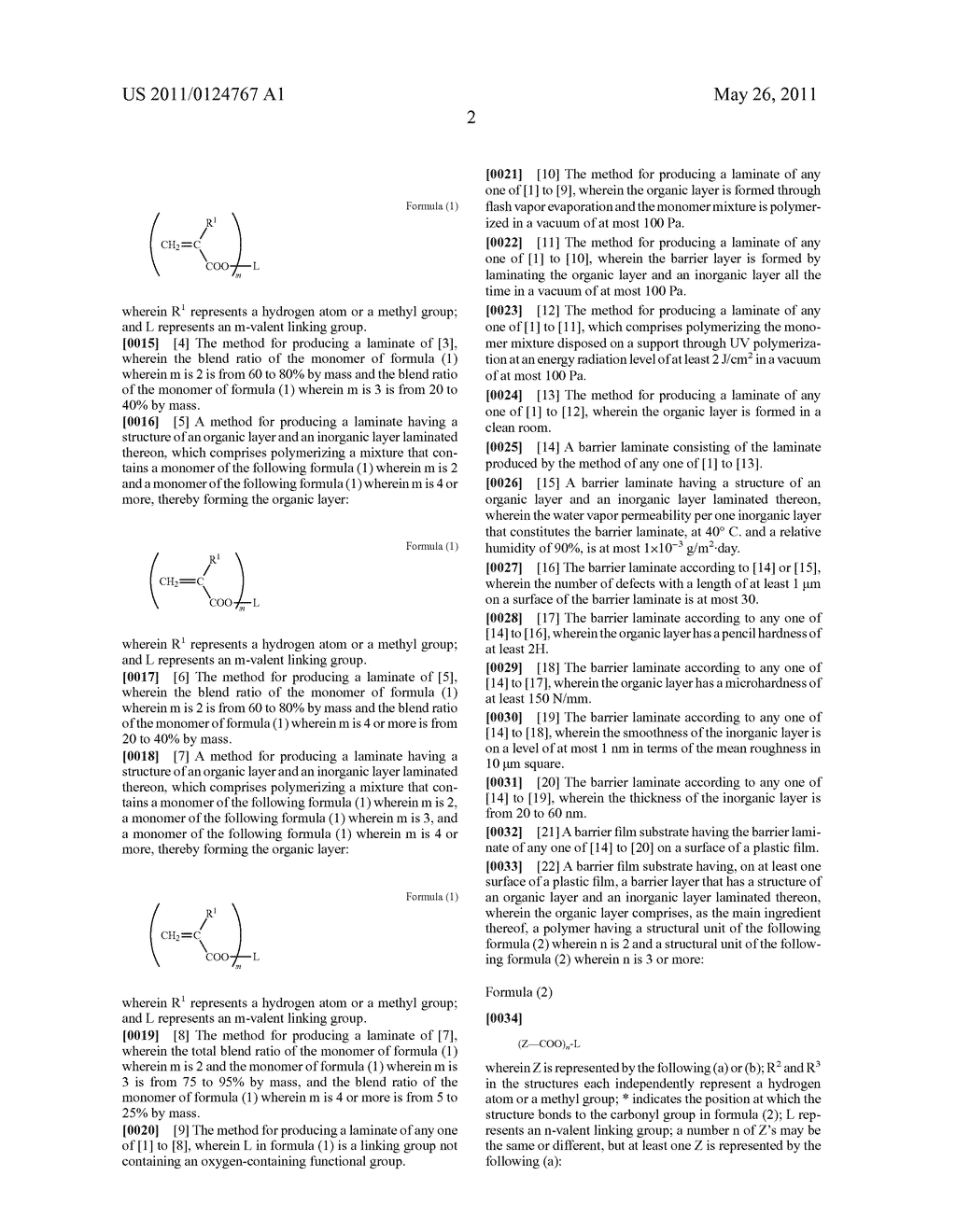 METHOD FOR PRODUCING LAMINATE, BARRIER FILM SUBSTRATE, DEVICE AND OPTICAL MEMBER - diagram, schematic, and image 03