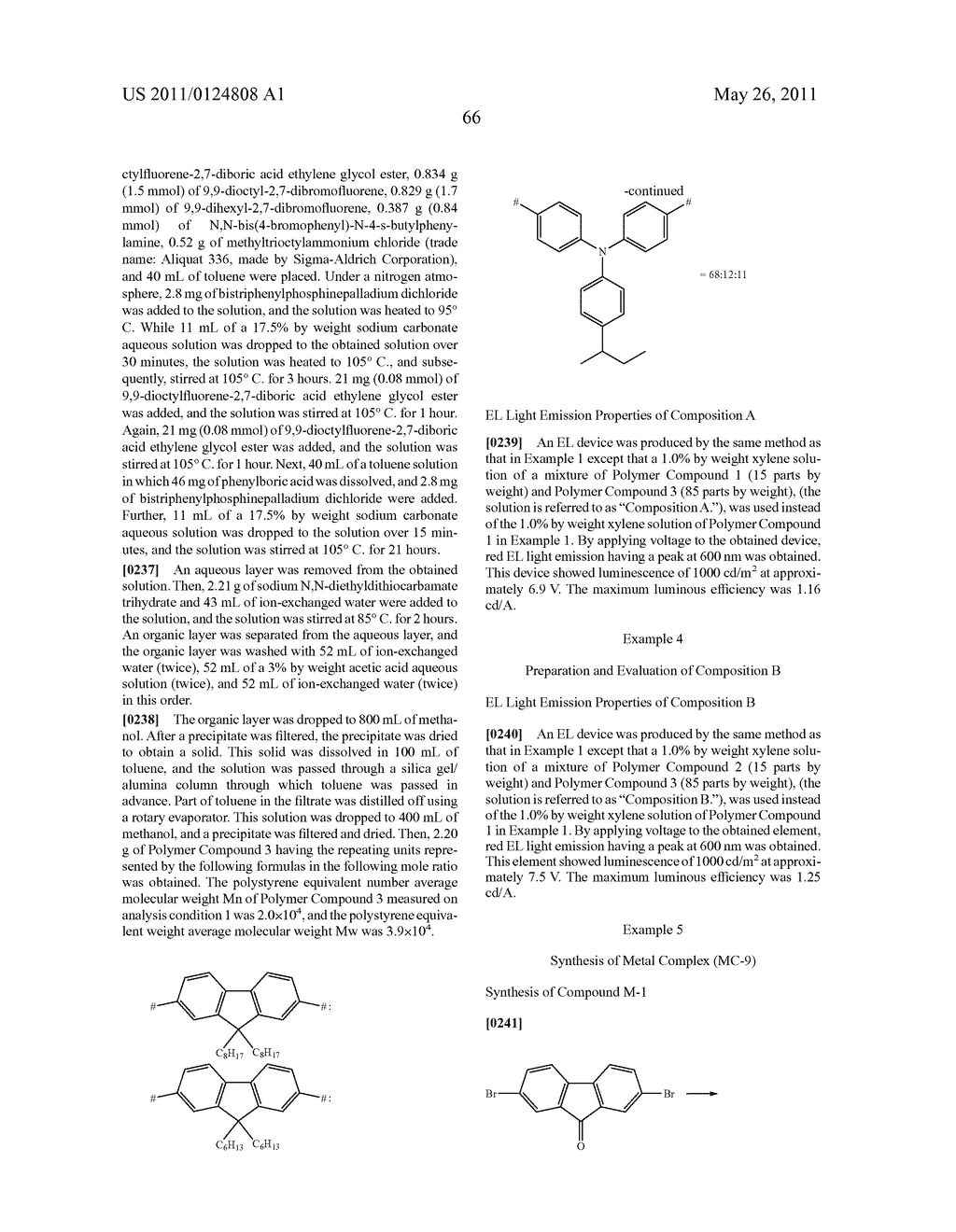 POLYMERIC COMPOUND CONTAINING METAL COMPLEX RESIDUE AND ELEMENT COMPRISING SAME - diagram, schematic, and image 67