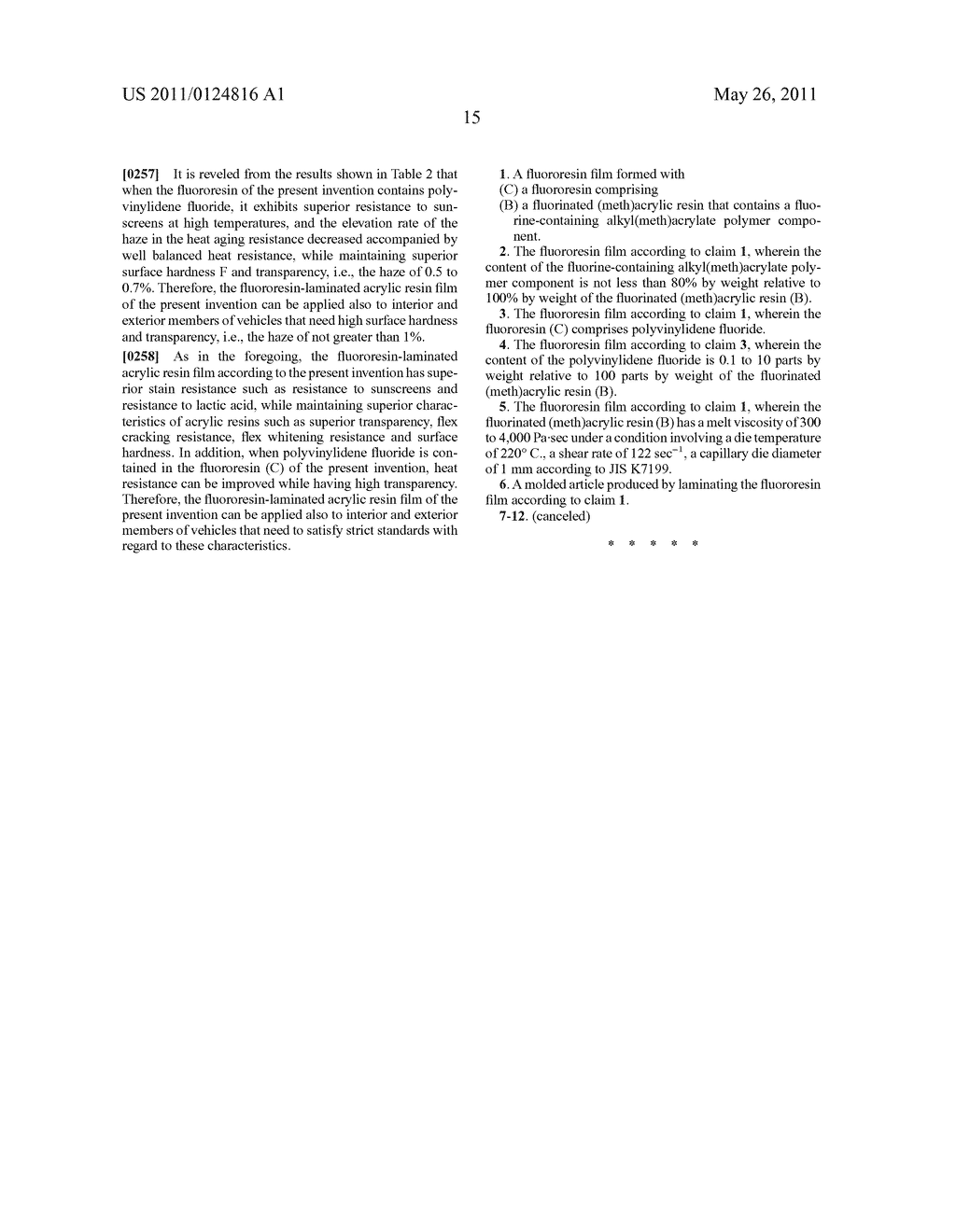 FLUORORESIN FILM AND FLUORORESIN-LAMINATED ACRYLIC RESIN FILM - diagram, schematic, and image 16