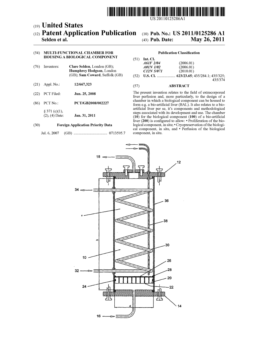 MULTI-FUNCTIONAL CHAMBER FOR HOUSING A BIOLOGICAL COMPONENT - diagram, schematic, and image 01