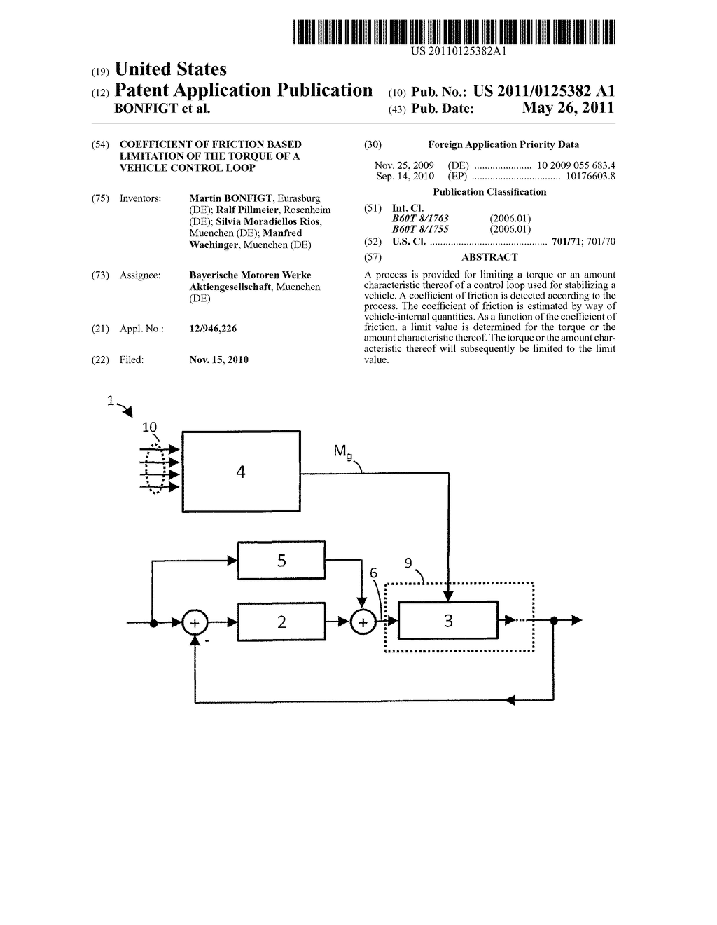 Coefficient of Friction Based Limitation of the Torque of a Vehicle Control Loop - diagram, schematic, and image 01