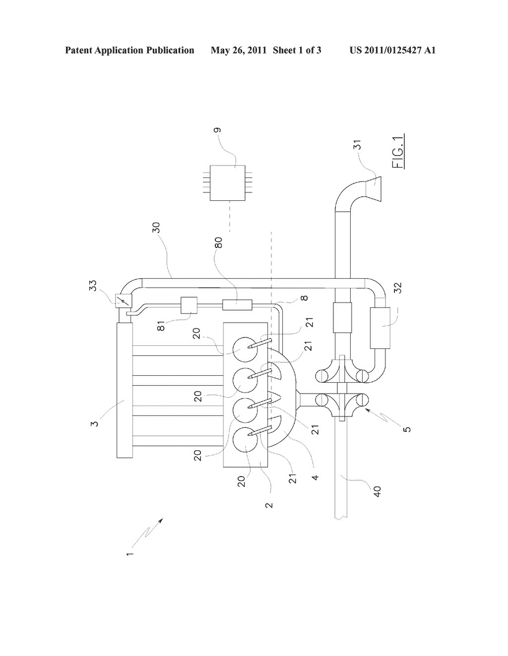 METHOD FOR ESTIMATING EXHAUST MANIFOLD PRESSURE - diagram, schematic, and image 02