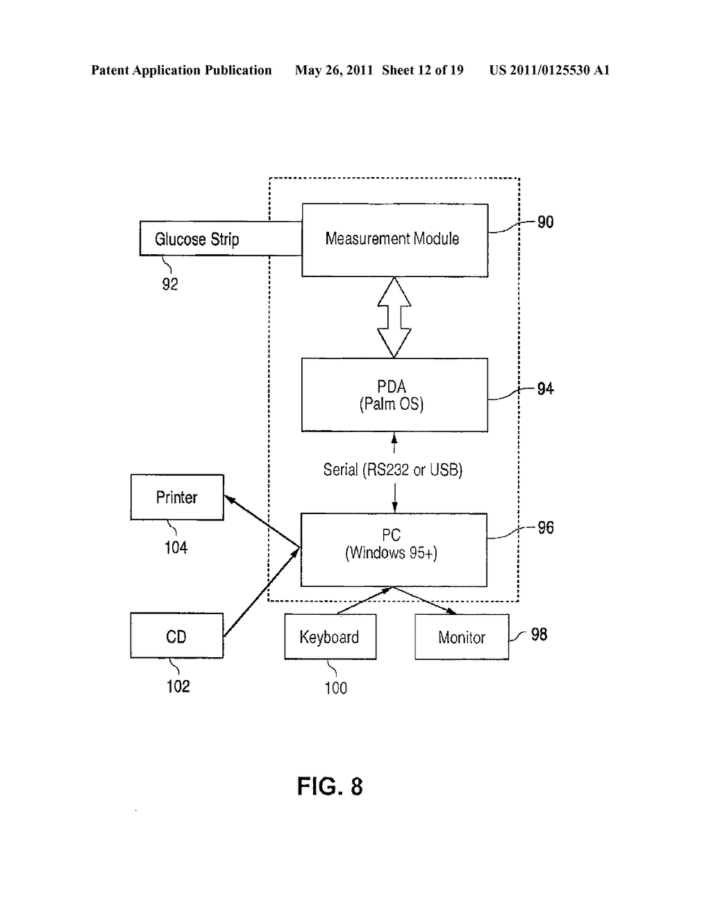 CENTRAL SERVER SYSTEM FOR COLLECTING PATIENT HEALTH CONDITION MANAGEMENT DATA - diagram, schematic, and image 13