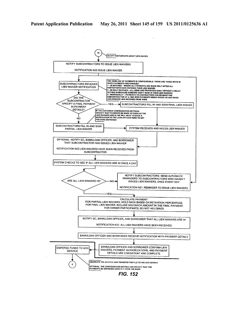 CONSTRUCTION PAYMENT MANAGEMENT SYSTEM AND METHOD WITH LIEN WAIVER EXCHANGE FEATURES - diagram, schematic, and image 146