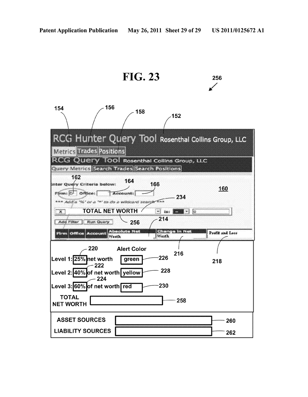 METHOD AND SYSTEM FOR PROVIDING ELECTRONIC INFORMATION FOR RISK ASSESEMENT AND MANAGEMENT VIA DYNAMIC TOTAL NET WORTH FOR MULTI-MARKET ELECTRONIC TRADING - diagram, schematic, and image 30