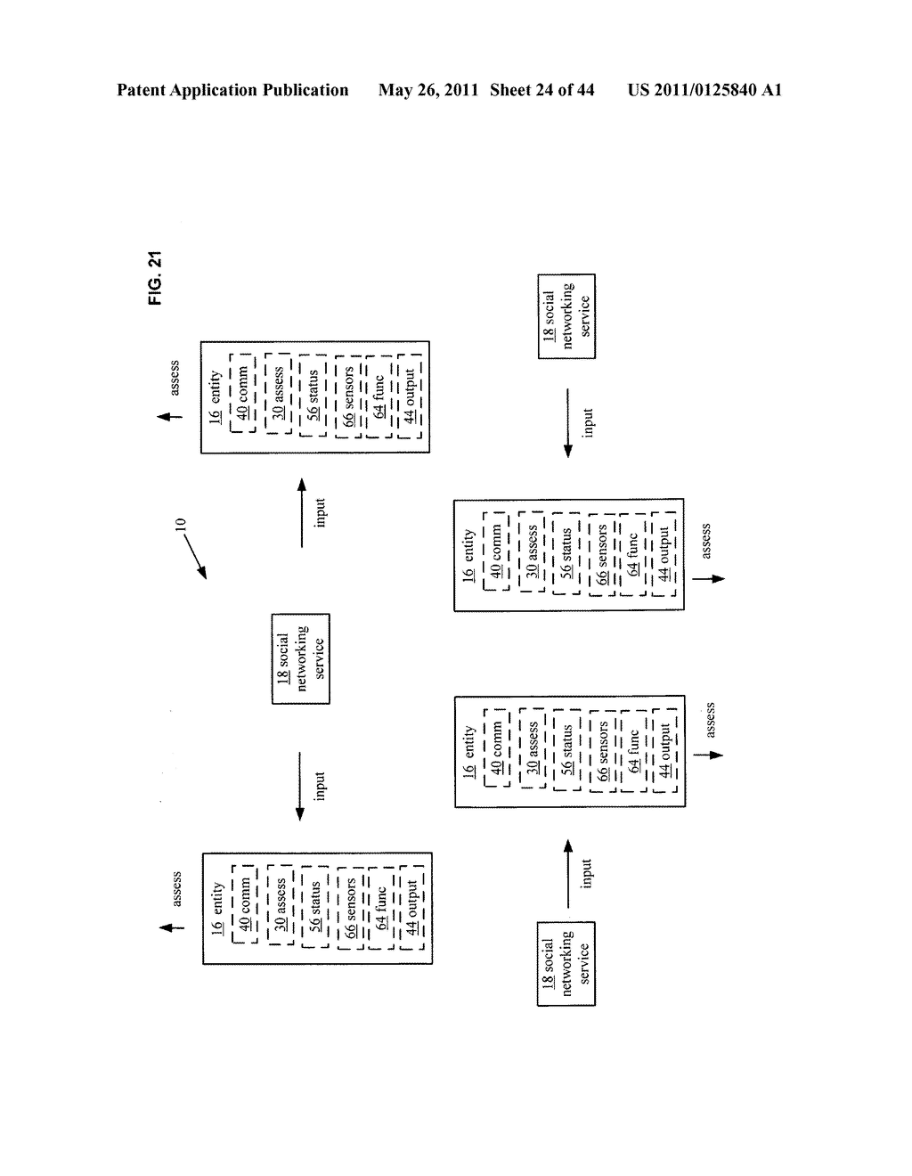 System and method for assessment of physical entity attribute effects on physical environments through in part social networking service input - diagram, schematic, and image 25