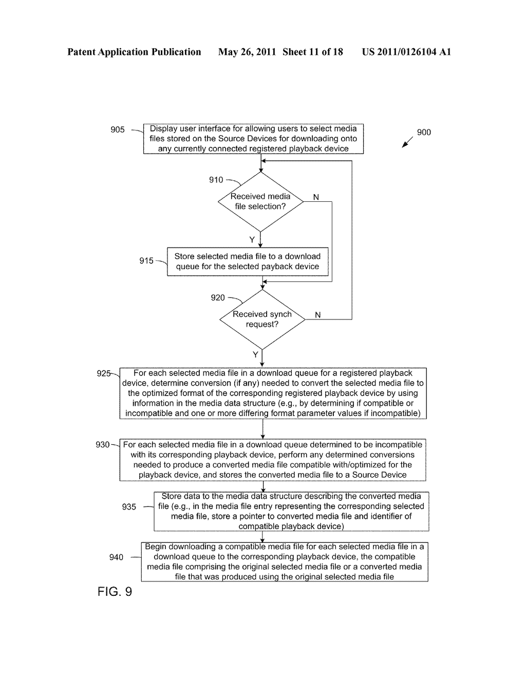 USER INTERFACE FOR MANAGING DIFFERENT FORMATS FOR MEDIA FILES AND MEDIA PLAYBACK DEVICES - diagram, schematic, and image 12