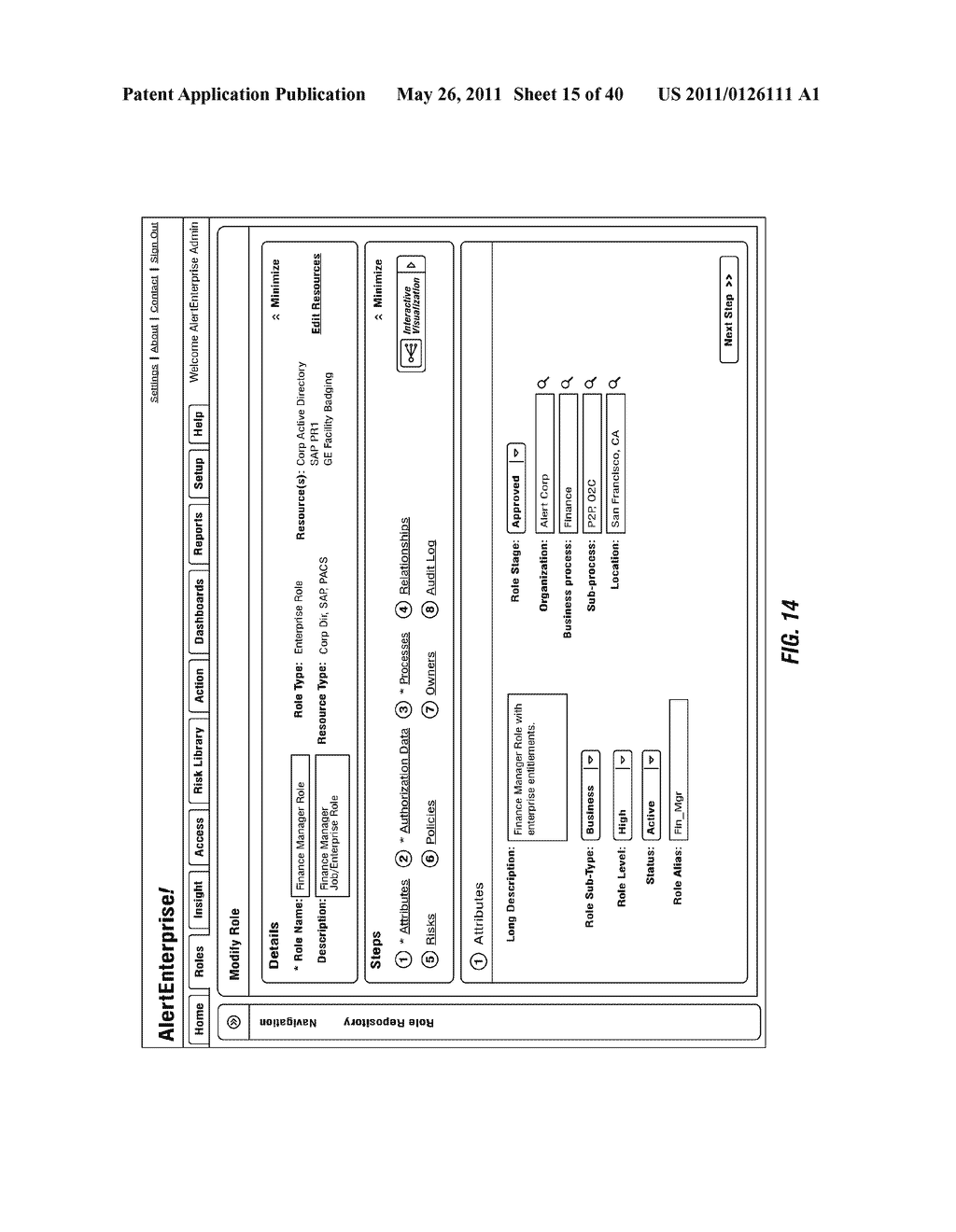 Method And Apparatus For Risk Visualization and Remediation - diagram, schematic, and image 16