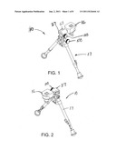 Method for Quick Disconnect Bipod Mount Assembly with adjustable and     lockable Tilt, Pan and Cant Controls diagram and image