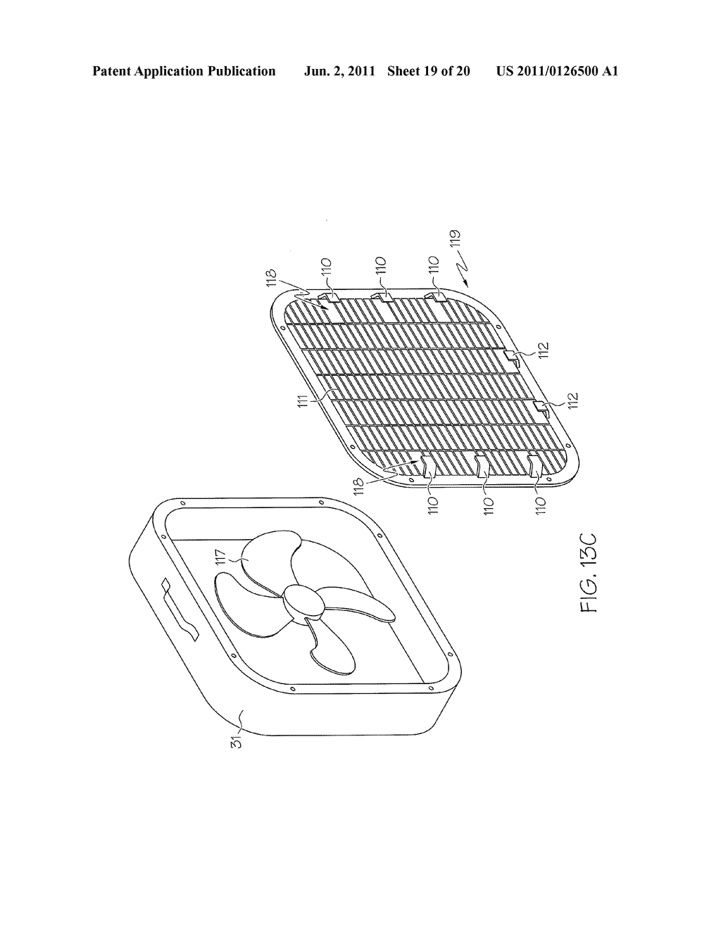 FILTER MOUNTS FOR A PORTABLE FAN AND METHODS FOR MOUNTING A FILTER TO A     PORTABLE FAN - diagram, schematic, and image 20