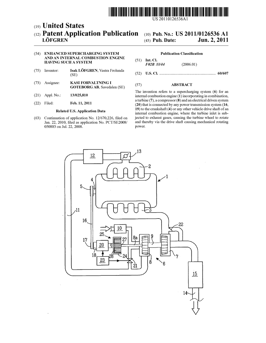 ENHANCED SUPERCHARGING SYSTEM AND AN INTERNAL COMBUSTION ENGINE HAVING     SUCH A SYSTEM - diagram, schematic, and image 01