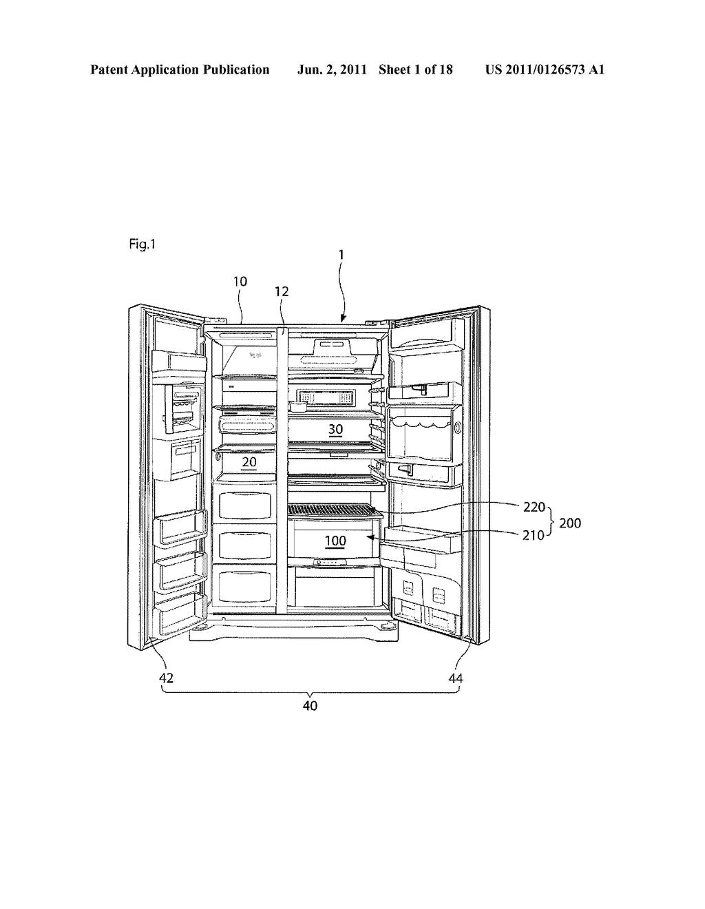 REFRIGERATOR AND STORING DEVICE FOR REFRIGERATOR - diagram, schematic, and image 02