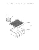 REFRIGERATOR AND STORING DEVICE FOR REFRIGERATOR diagram and image